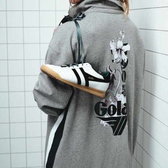 Gola x Anthropologie Team Jersey Mini Dress Floral Graphic Striped XS NWT 276464 - Picture 2 of 10